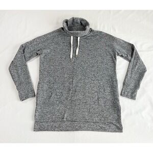 Old Navy Knit Mock Neck Tunic Sweatshirt Pockets‎ Soft Stretchy Gray Women's S